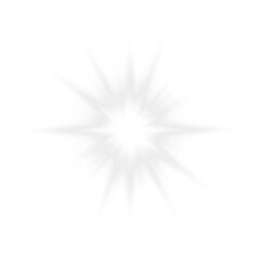 Bright white glittering particles float across a black background, producing radiant highlights with scattered lens flare and magical light effects. PNG