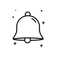 Bell icon line art