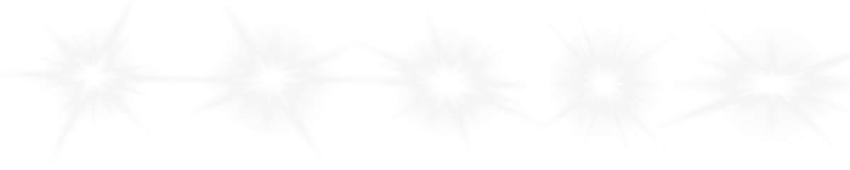 Silver sparkles drift on a black background, creating elegant glowing highlights with subtle lens flare and magical twinkling light effects. PNG