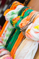 Colorful scarves