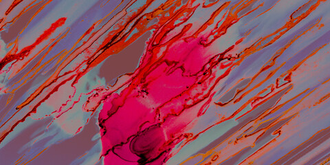 Brochure Marble. Handmade Marble. Neon Mineral