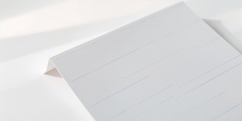 White lined notepad paper background used as a writing surface for note-taking tasks, ideal for organizing ideas and daily planning