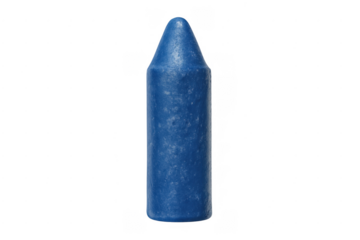 Blue crayon representing childhood art and creativity