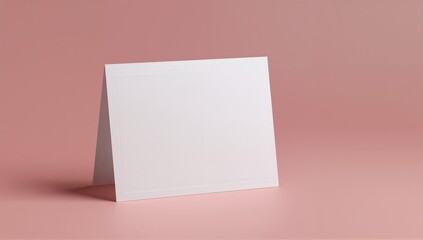 Blank pink background invitation card for personal use, suitable as a greeting or event announcement