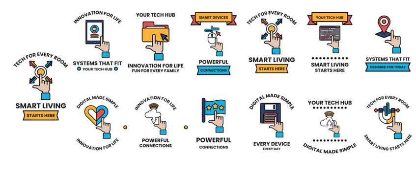 Smart living is a concept that is being promoted through a series of images