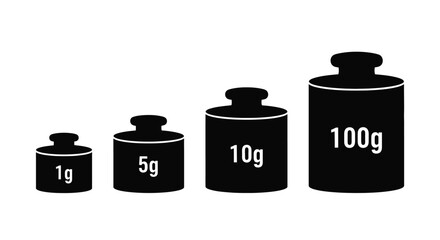 Precision weights for lab measurements and accurate scientific scales