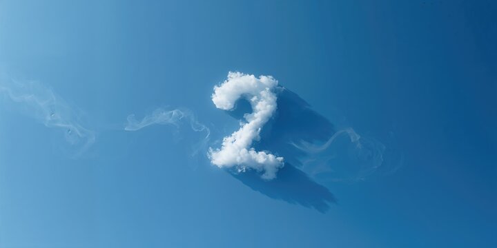 Blue sky with clouds, ideal for background design and text overlay, Earth Day - Powered by Adobe