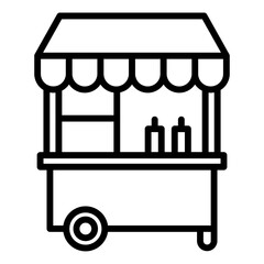 Obraz premium Food Cart Icon