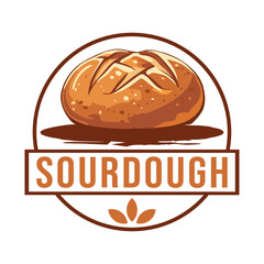 Sourdough logo vector. Simple design letter