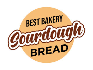 Sourdough logo vector. Simple design letter