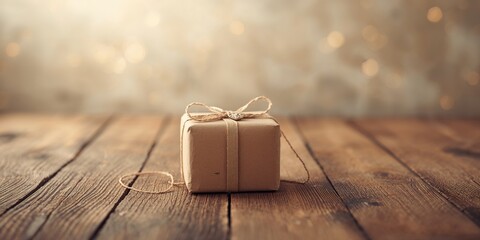 A gift in a box with a heart, emphasizing gift packaging for special occasions