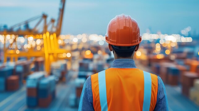 Intercontinental trade logistics flow chart overlay on multi-modal transport hub. - Powered by Adobe