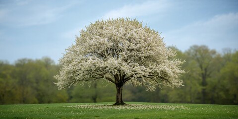 Beautiful Pear Tree With Showy