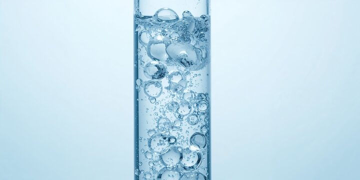 Basket with clematis on a blue background, serving as a decorative floral display for background design or layout - Powered by Adobe