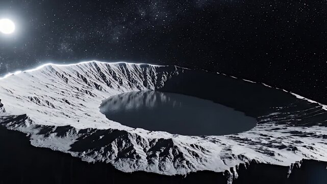 Hollow Disc in the Void: The Crater World
