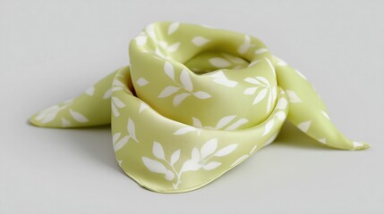 Green silk scarf