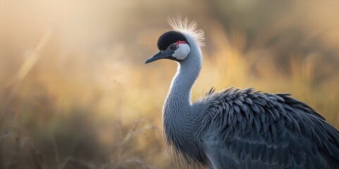 Close-up of a rhea's gray plumage, emphasizing feather texture for educational displays