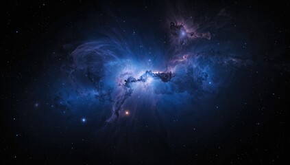 Mysterious universe and space nebula, emphasizing cosmic phenomena and deep space exploration, Earth Day