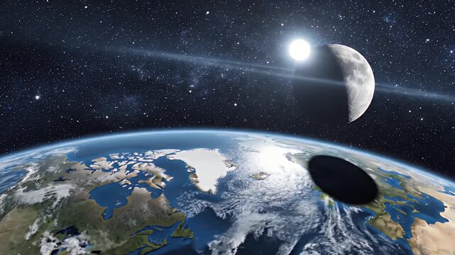 Cosmic Disc: The Flat Earth and Its Celestial Dance
