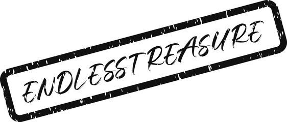 Timeless Black Endless Treasure Stamp Icon Representing Valuable Possessions and Enduring Riches