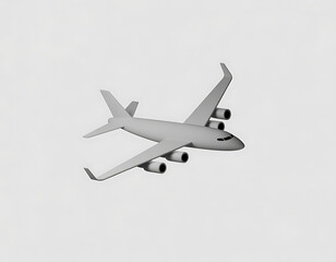 Long distance transport airplane with jet engine