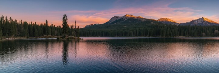 Sequoia National Forest with a scenic lake, emphasizing natural preservation and seasonal changes