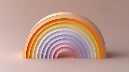 Pinned paper rainbow