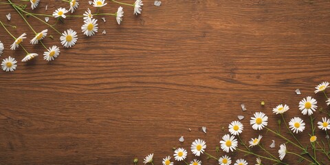 Stacked logs of oak wood serving as a background for text and layout design