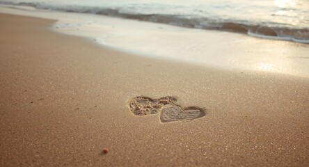Naklejka premium Moss-covered stone situated in a river, emphasizing natural erosion processes, Earth Day