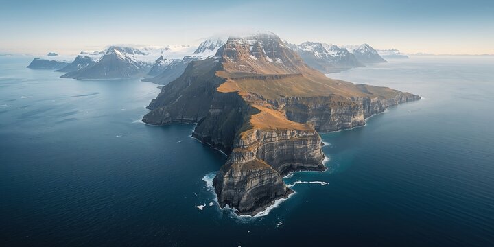 Elephant Island in the Southern Ocean, rugged terrain and icy landscape emphasizing climate change awareness