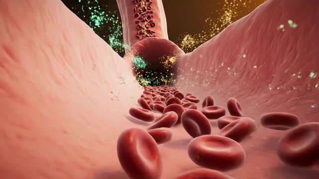 Orthosiphon stamineus balancing blood pressure, through arteries where blood moves steadily, vessel walls flexible and clean