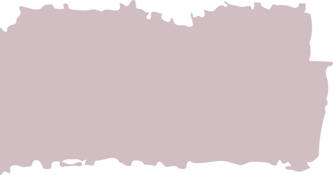Flat minimalist mauve paint splash background with uneven organic edges, creating a soft rectangular frame ideal for text overlays, banners, and modern vector designs.