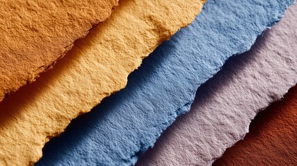 Textures of different colored papers