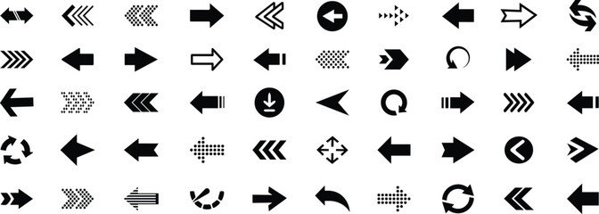 Arrow icon set. vector arrow. Cursor. Black vector arrows icons. Modern simple arrows. Collection different arrows sign.