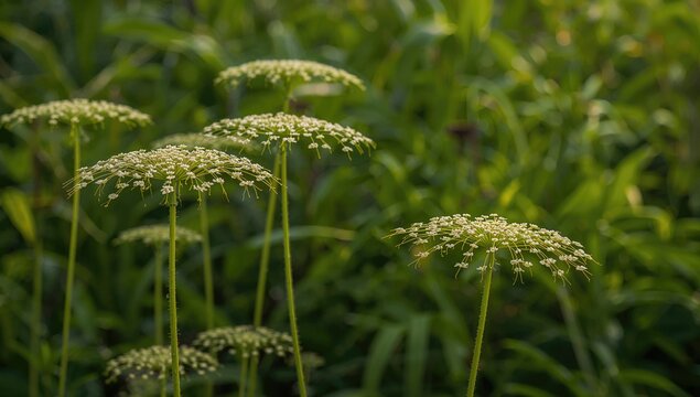 Cicuta virosa, a toxic umbrella plant, caution for wildlife habitats