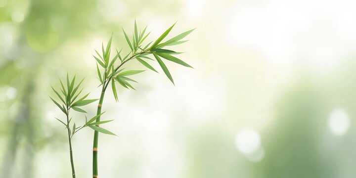 Cherry tree in full bloom with white flowers and young leaves, bee gathering nectar, spring season, floral background