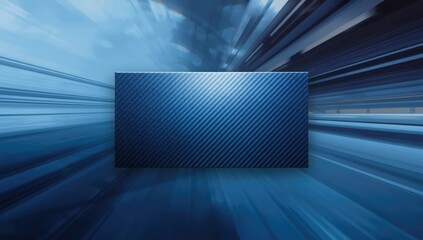 Rectangular blue carbon fiber surface used as a background for racing car graphics, suitable for sports layouts