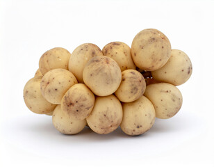 Lansa fruit on white background