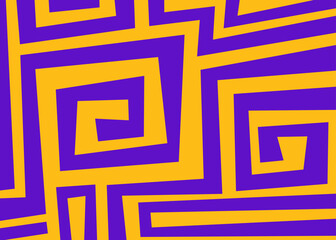 Abstract background with seamless geometric maze line pattern