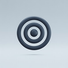 Target aim goal success focus round grey tone