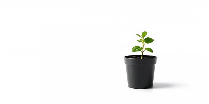 Indoor plant in a minimalist room used as a natural decor element, Earth Day