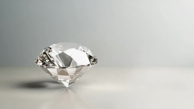 Brilliant clear diamond gemstone crystal jewelry brilliant cut sparkling neutral reflective surface