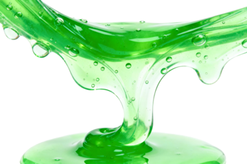 Vibrant green slime dripping, perfect for playful science themed projects, sensory learning, or trendy slime art creations for kids and fun