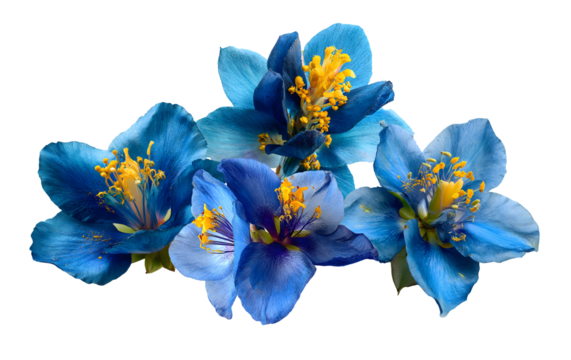 captivating arrangement of electric blue himalayan poppy flowers, radiating vibrant energy and exotic allure perfect for botanical and decorative themes
