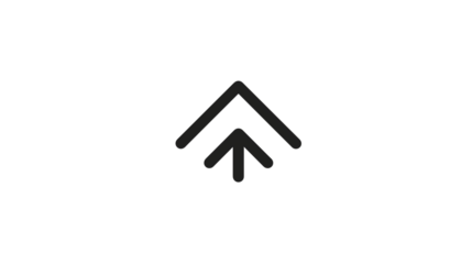 Minimal arrow-up icon