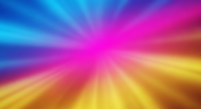 Vibrant Abstract Background with Radial Gradient and Light Rays.