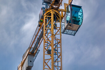 Naklejka premium Crane on a construction site