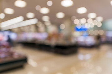 ぼかし加工のスーパーマーケット背景｜広告・チラシ・Webデザイン向け素材