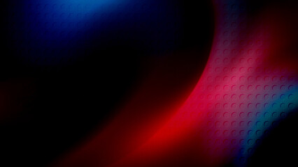 red blue cyan black futuristic background with a broad textured light curve and gradient