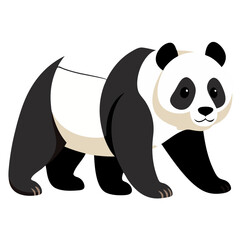 panda bear with bamboo